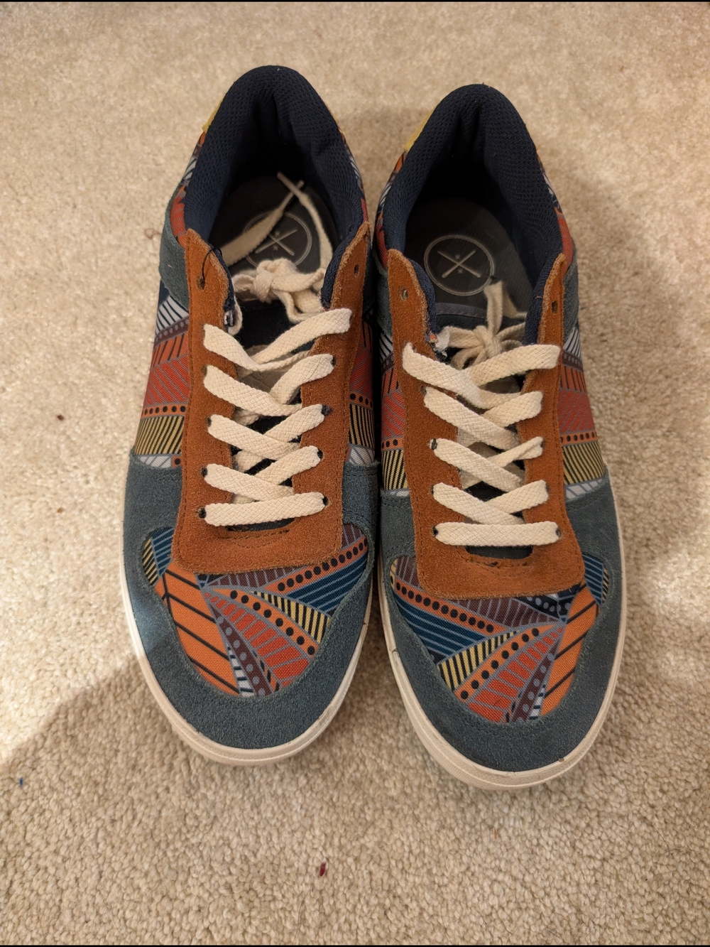 Inkkas's Multicolor Patterned Casual Sneakers W 10
